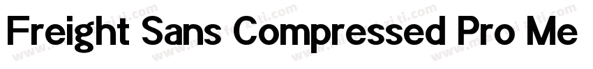 Freight Sans Compressed Pro Medium字体转换